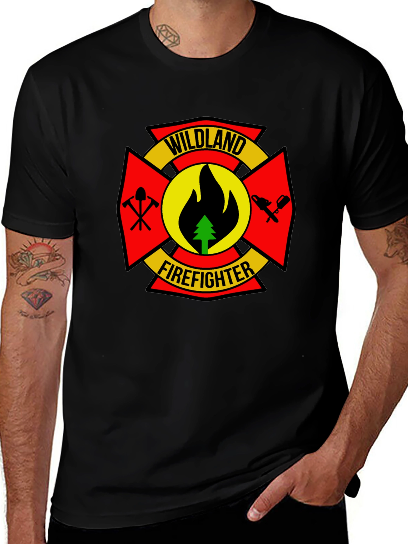 Wildland Firefighter T-Shirt - Black