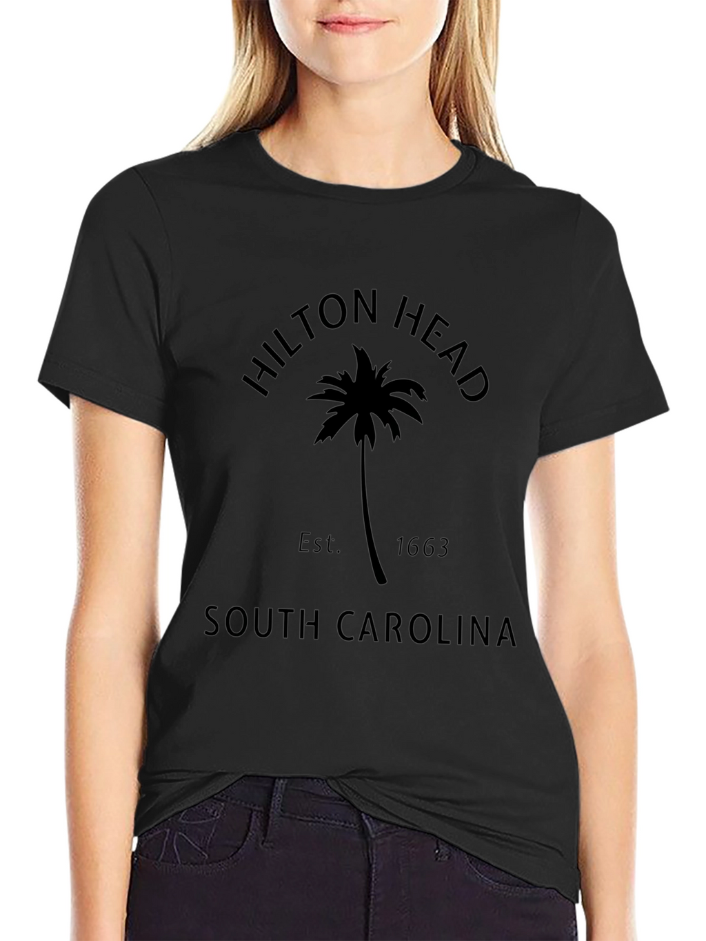 Hilton Head South Carolina Black Graphic Tee