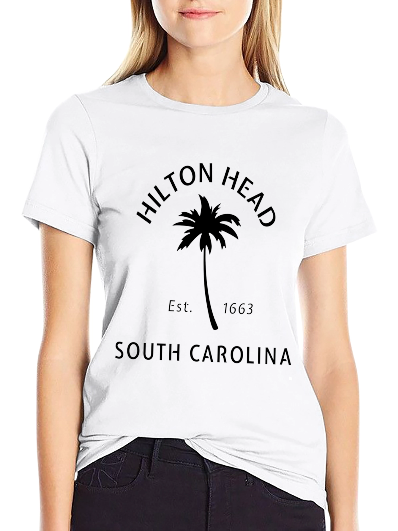 Hilton Head South Carolina Black Graphic Tee