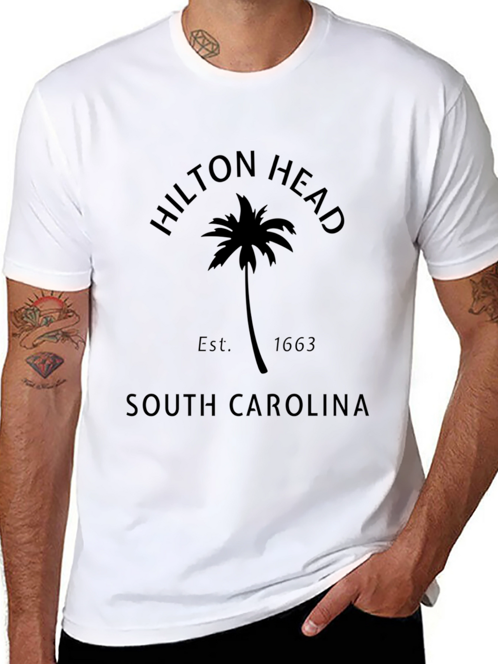 Hilton Head South Carolina Black Graphic Tee
