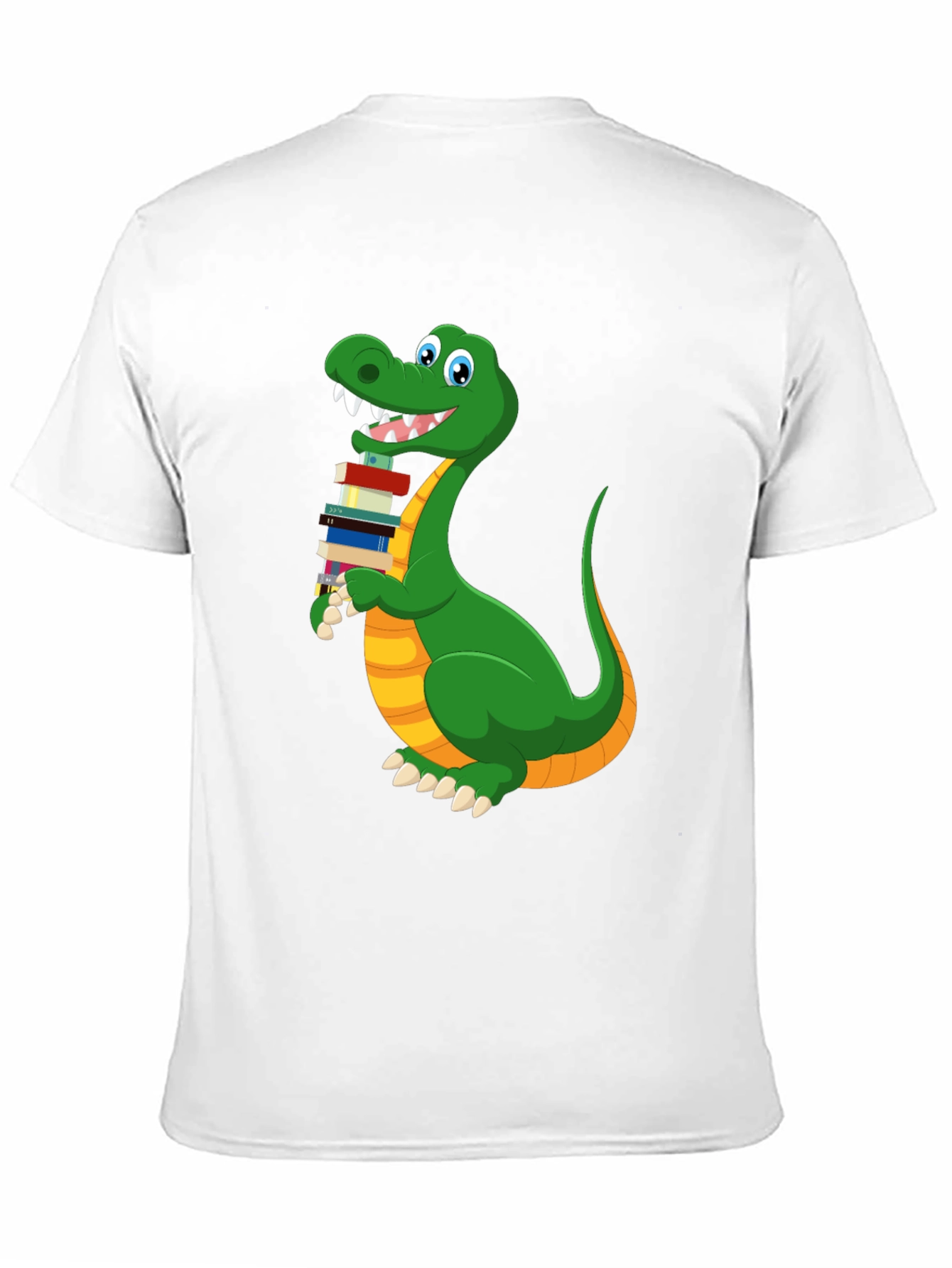 Bookworm Dinosaur Graphic T-Shirt