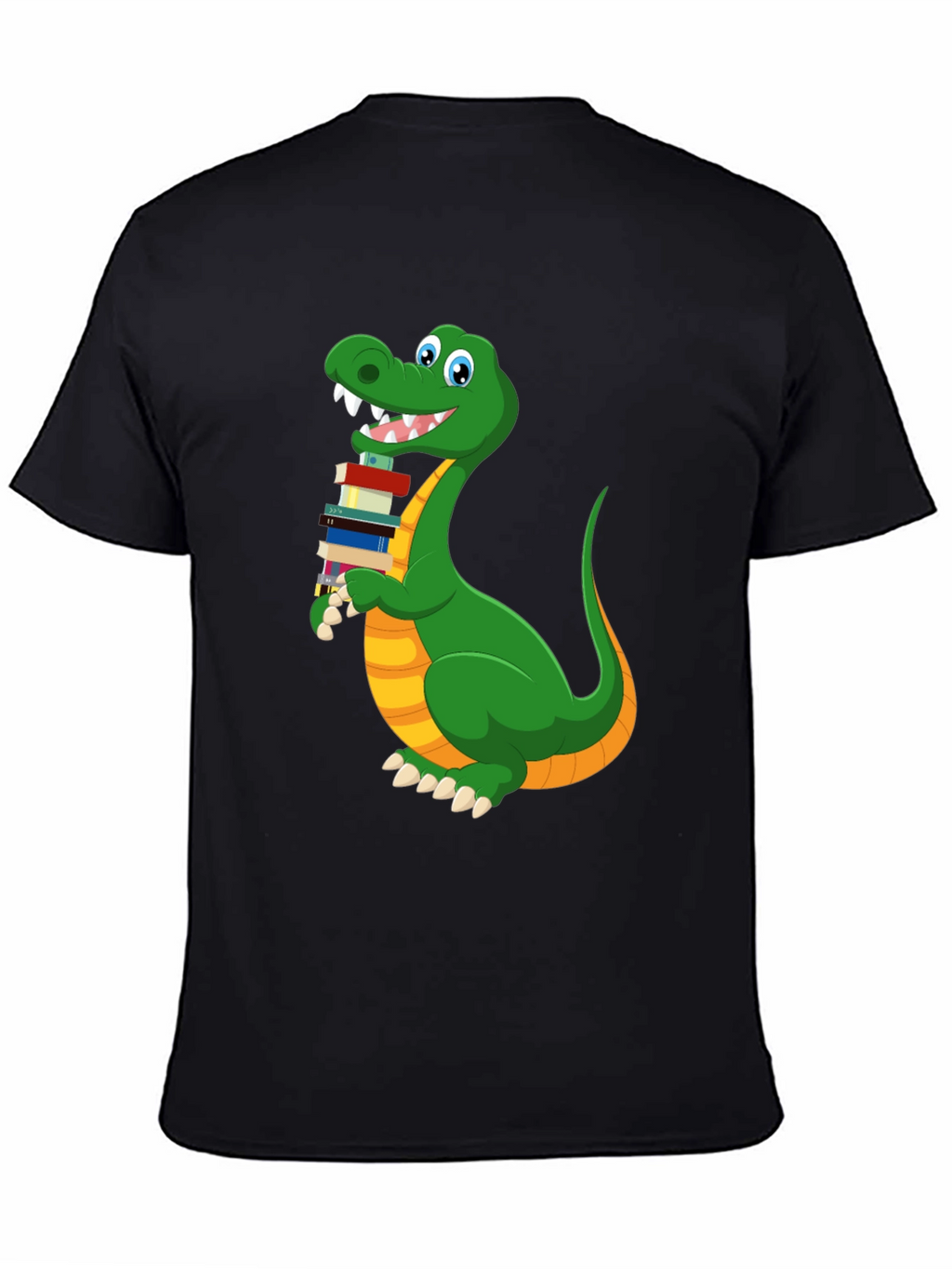 Bookworm Dinosaur Graphic T-Shirt