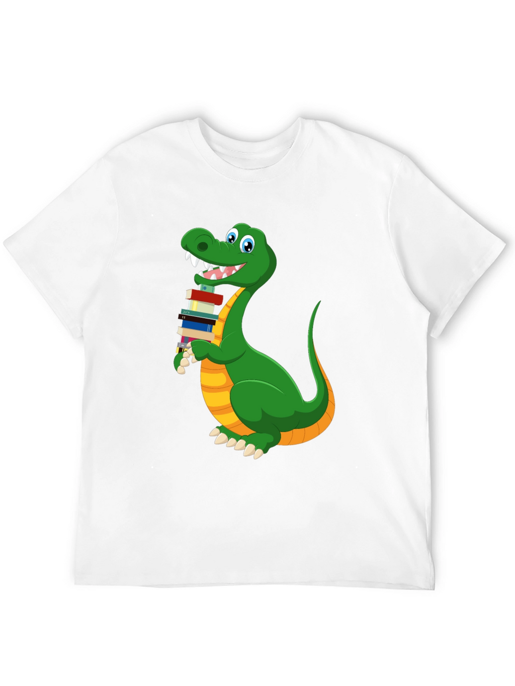 Bookworm Dinosaur Graphic T-Shirt