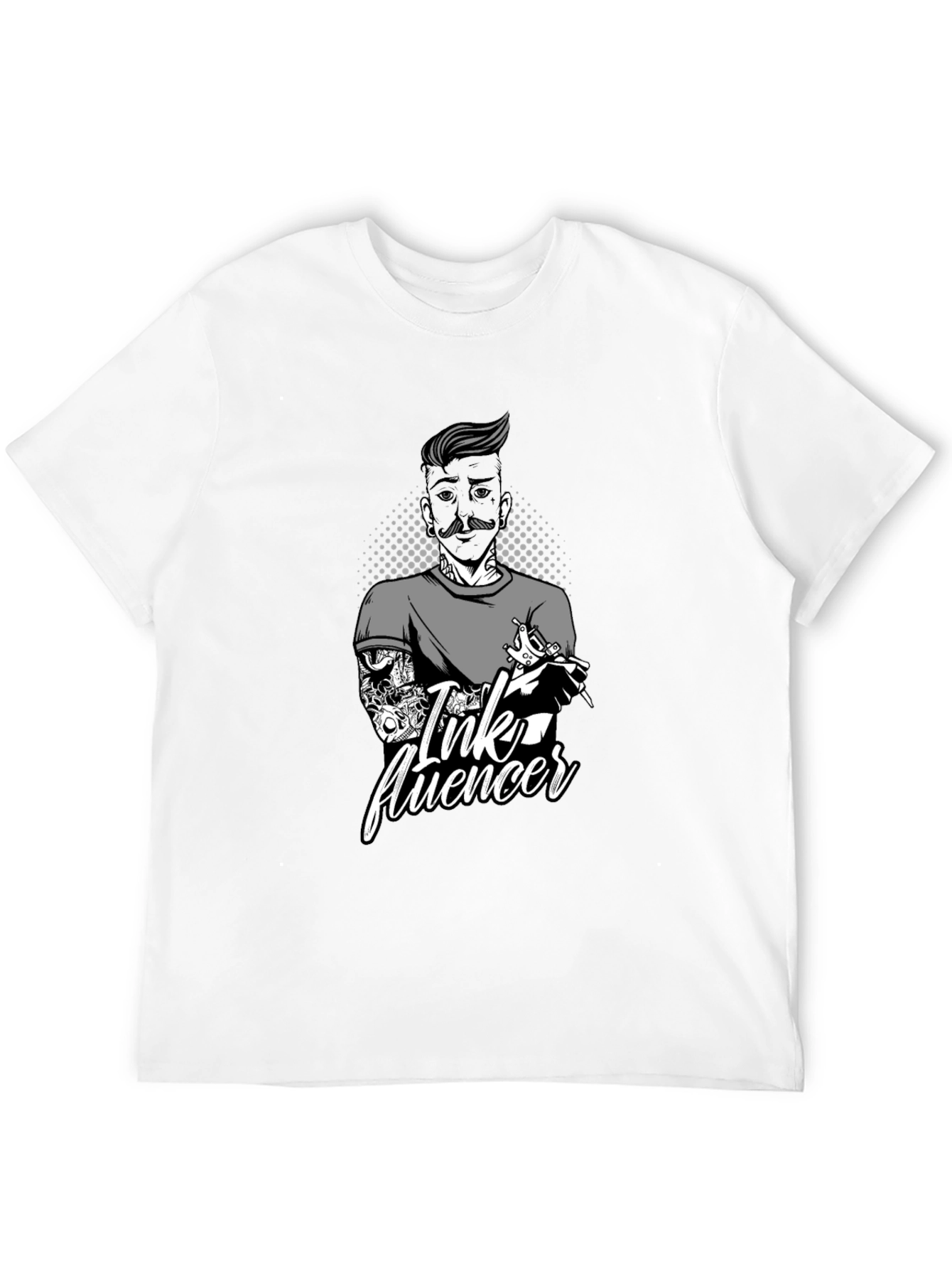 Ink Fluencer Black T-Shirt - Tattoo Artist Design