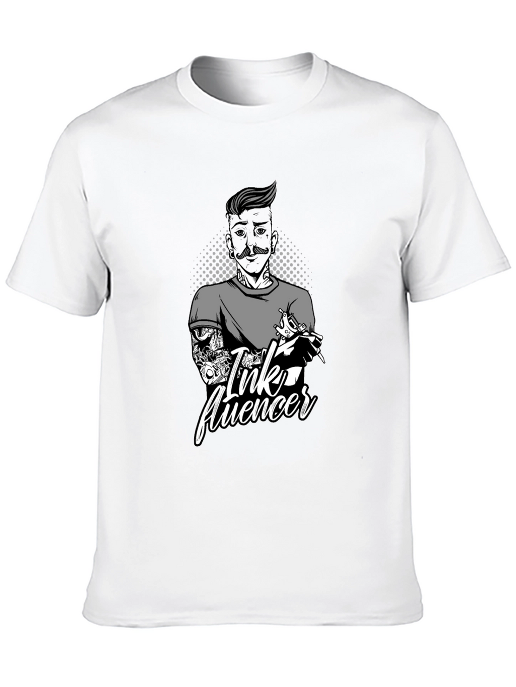 Ink Fluencer Black T-Shirt - Tattoo Artist Design