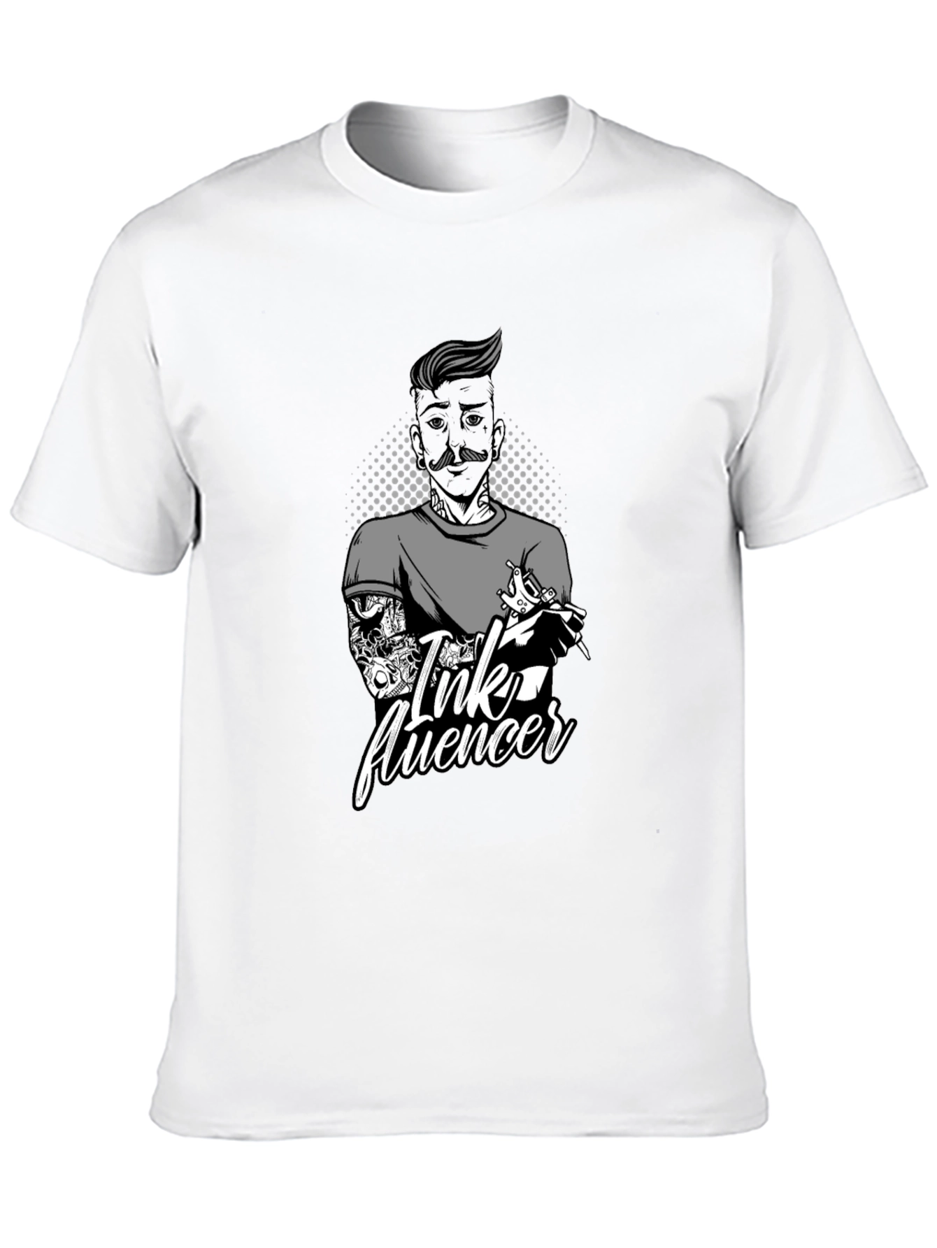 Ink Fluencer Black T-Shirt - Tattoo Artist Design