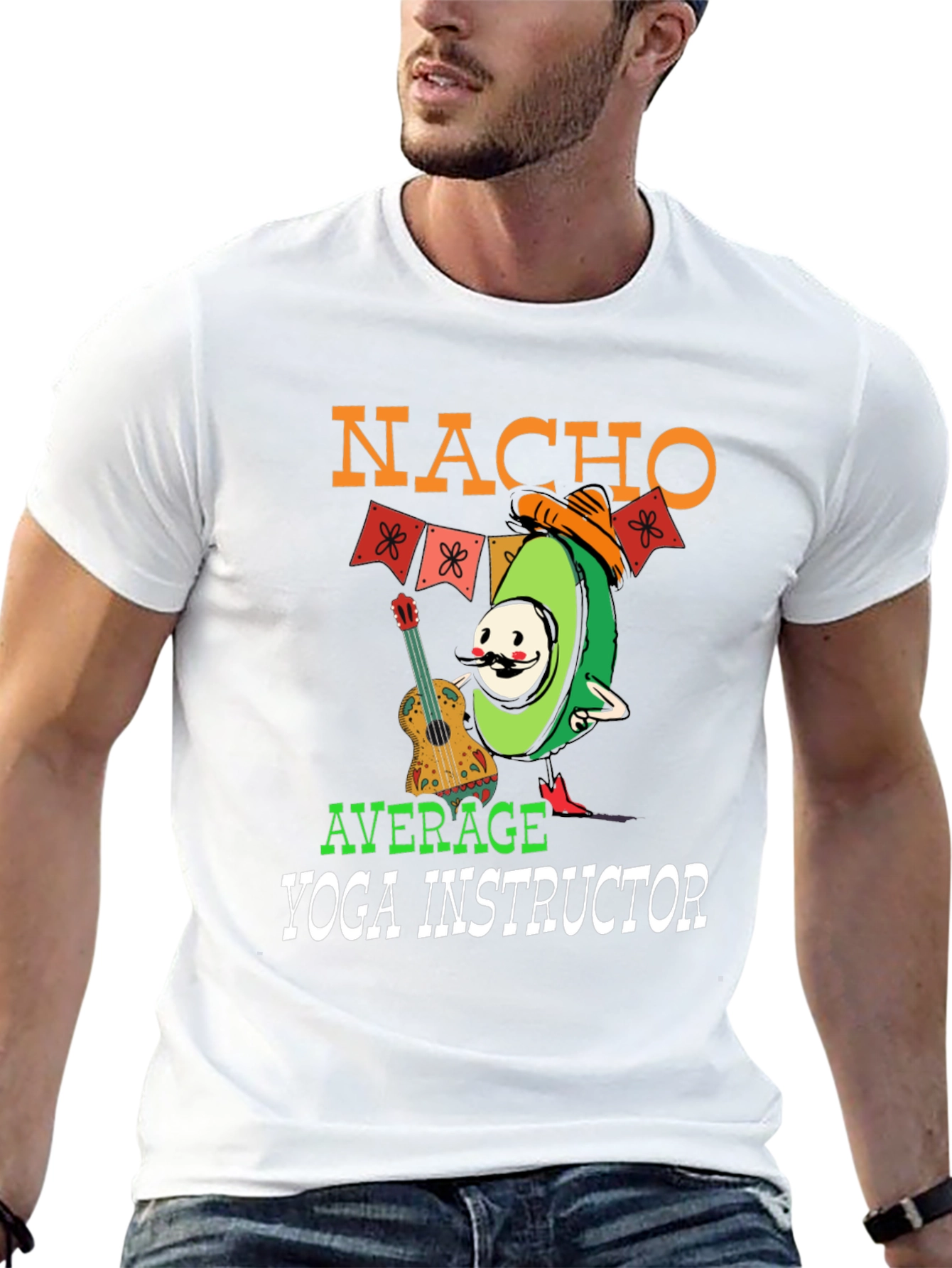 Nacho Average Yoga Instructor Graphic T-Shirt