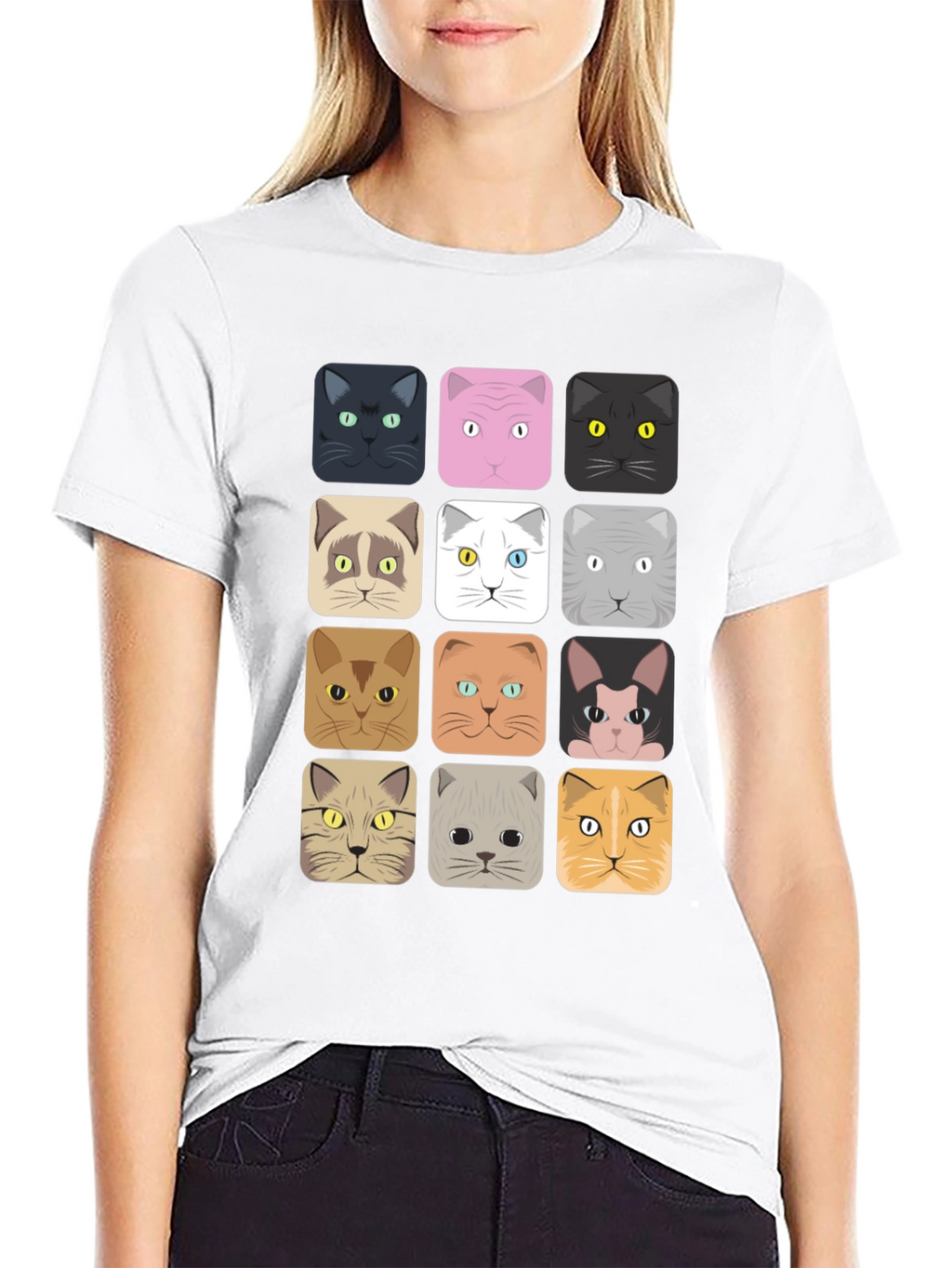 Cool Cat Faces T-Shirt