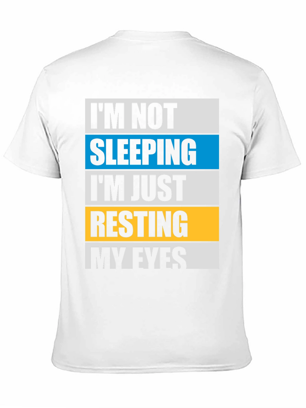 Resting My Eyes Graphic Tee - Funny Sleep Shirt