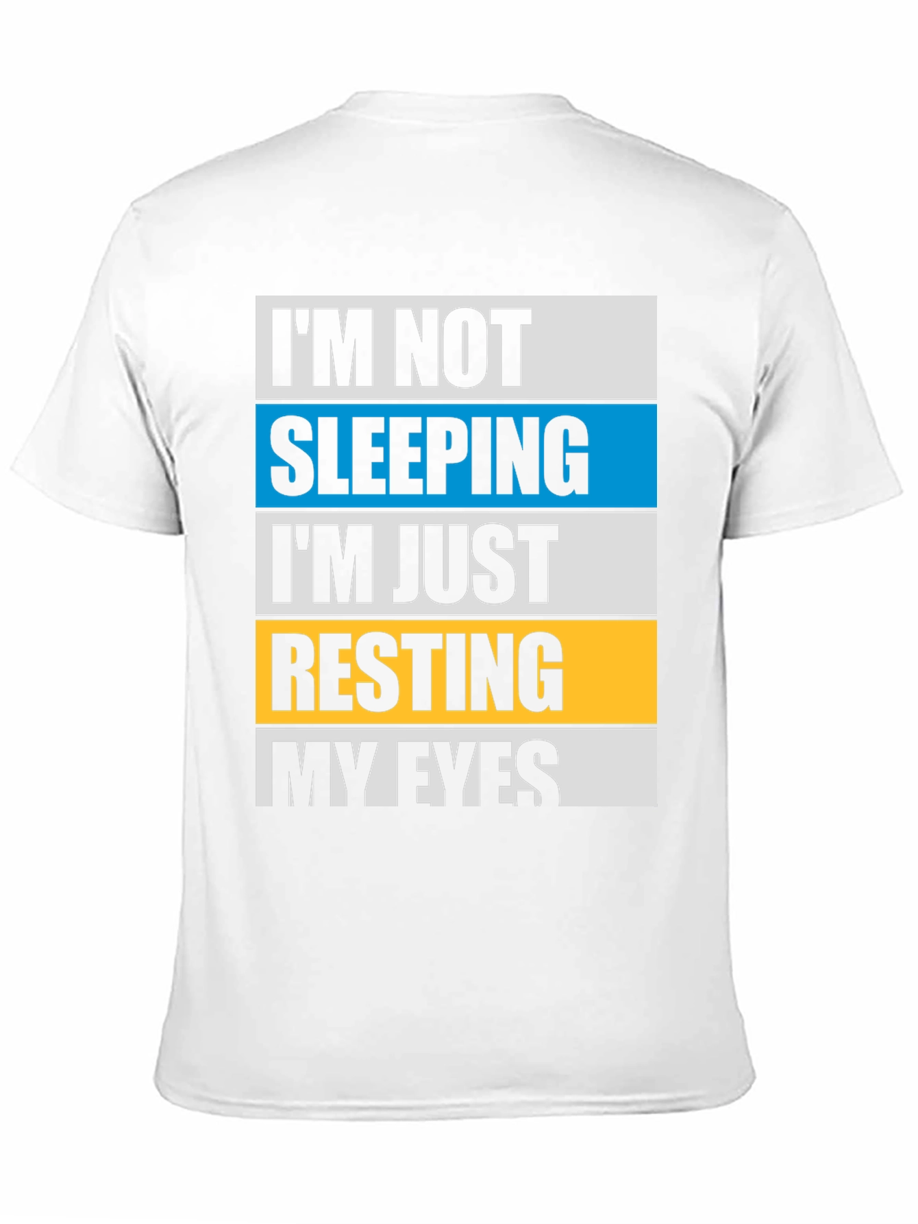 Resting My Eyes Graphic Tee - Funny Sleep Shirt