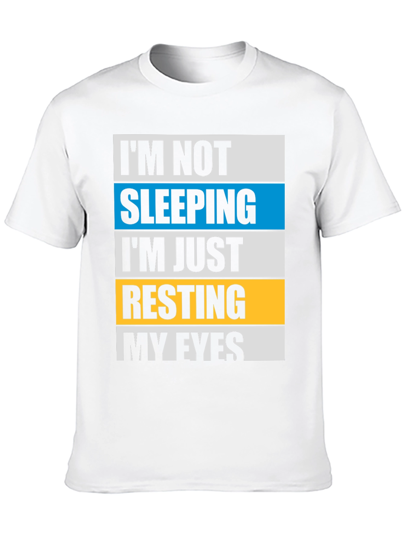 Resting My Eyes Graphic Tee - Funny Sleep Shirt