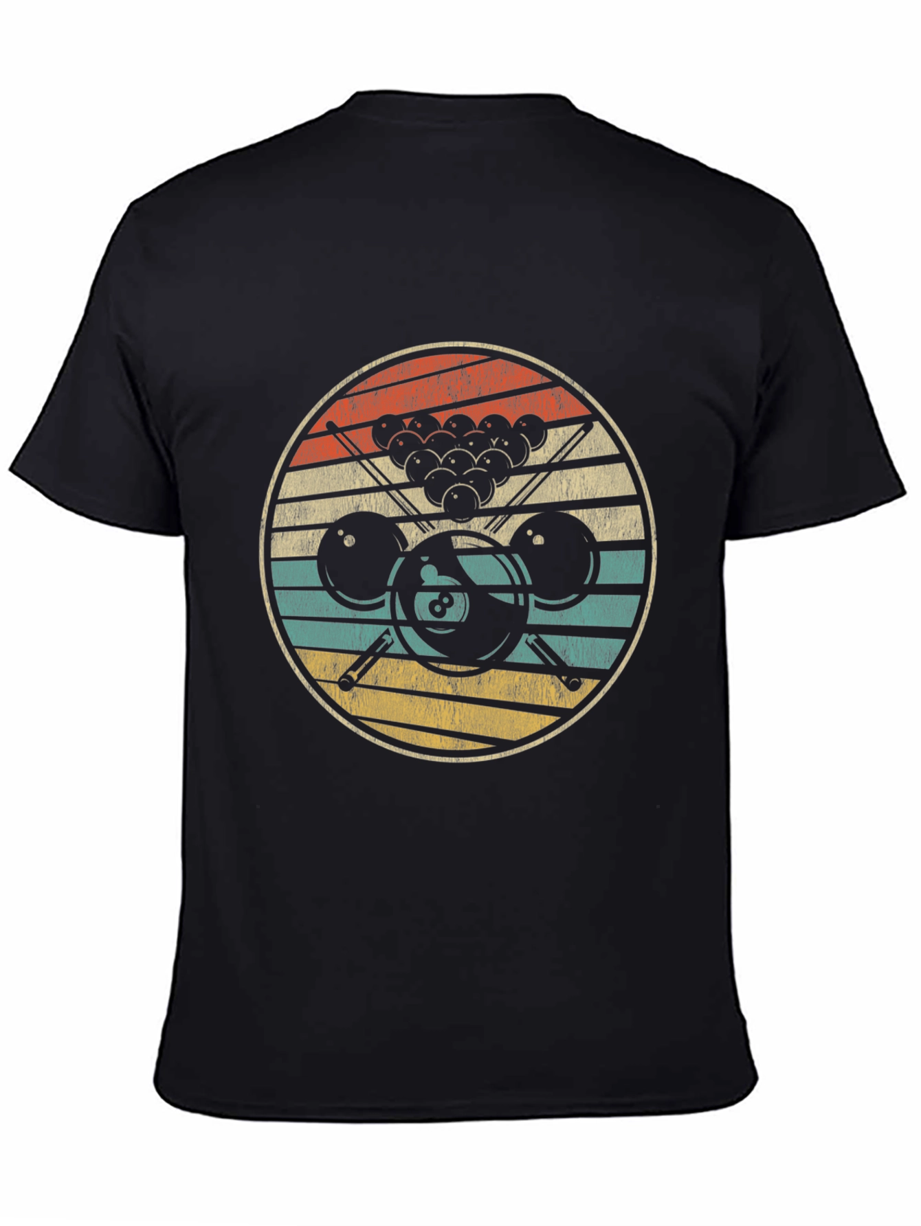 Vintage Billiards T-Shirt Retro Pool Player Tee