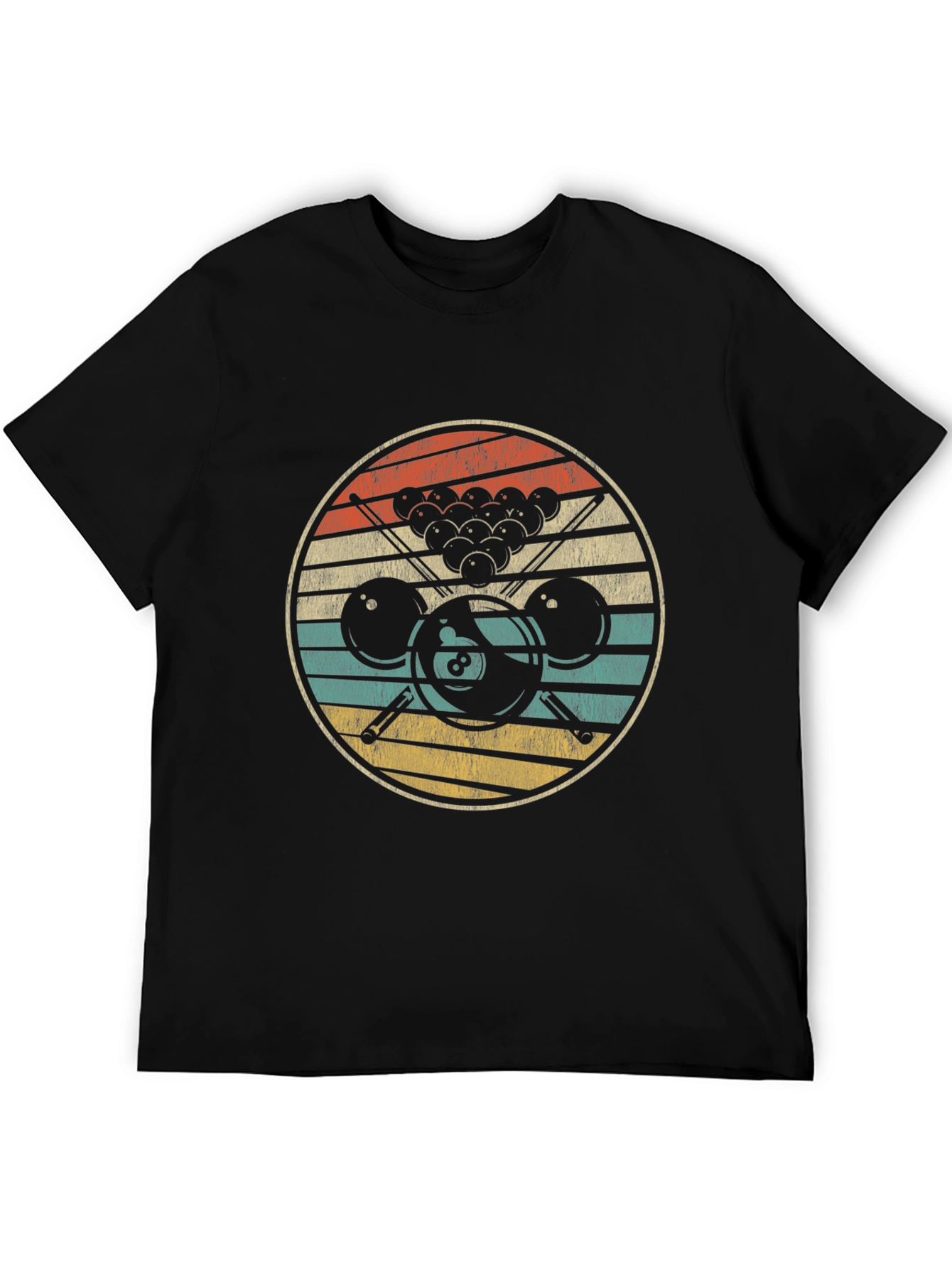 Vintage Billiards T-Shirt Retro Pool Player Tee