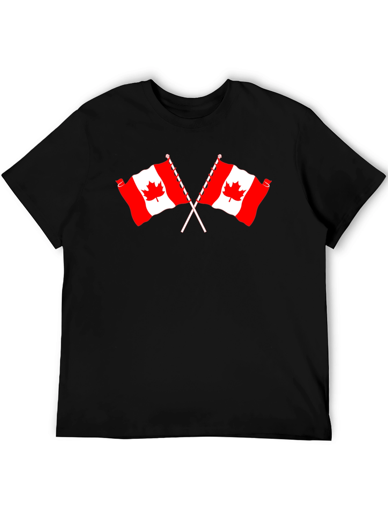 Canadian Flag T-Shirt - Red & White Maple Leaf Design