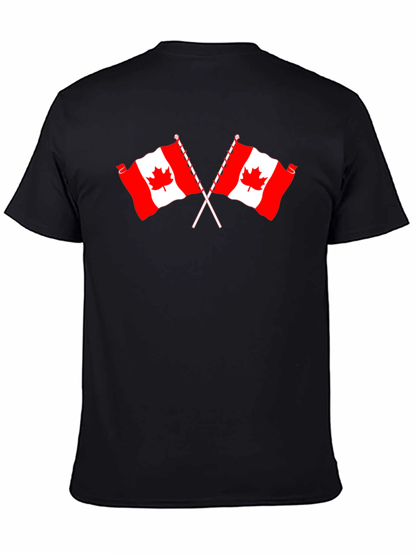 Canadian Flag T-Shirt - Red & White Maple Leaf Design