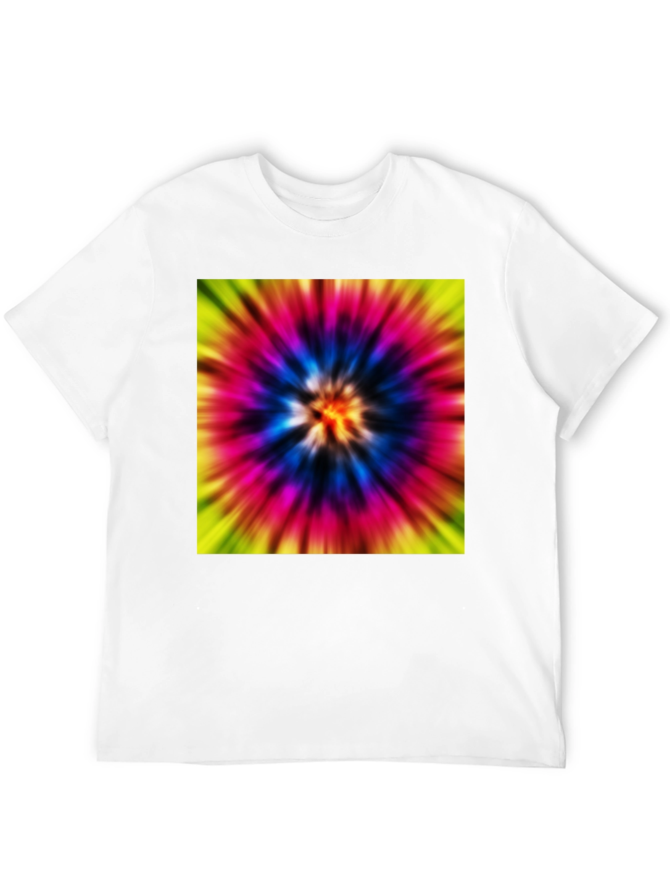 Tie-Dye Graphic Black T-Shirt