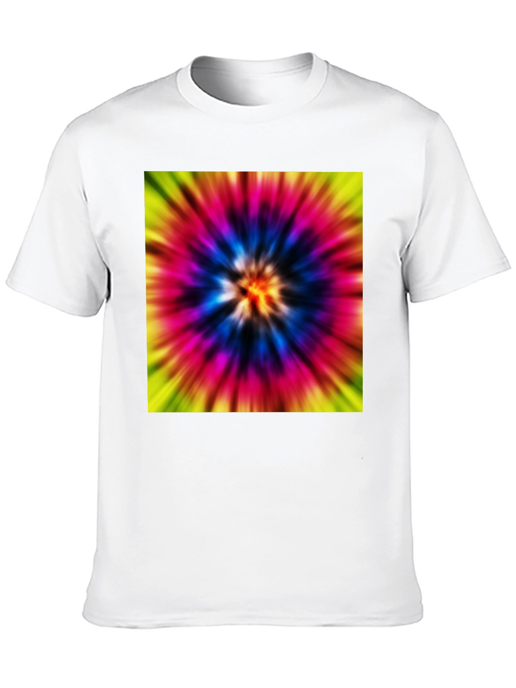 Tie-Dye Graphic Black T-Shirt