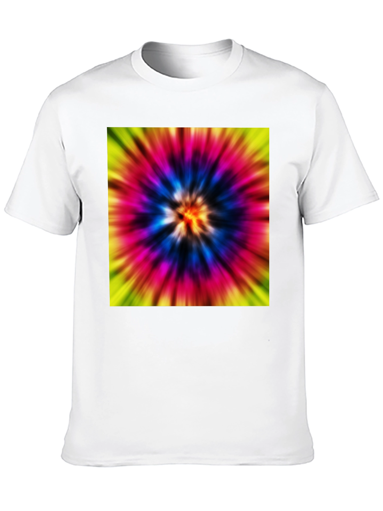 Tie-Dye Graphic Black T-Shirt