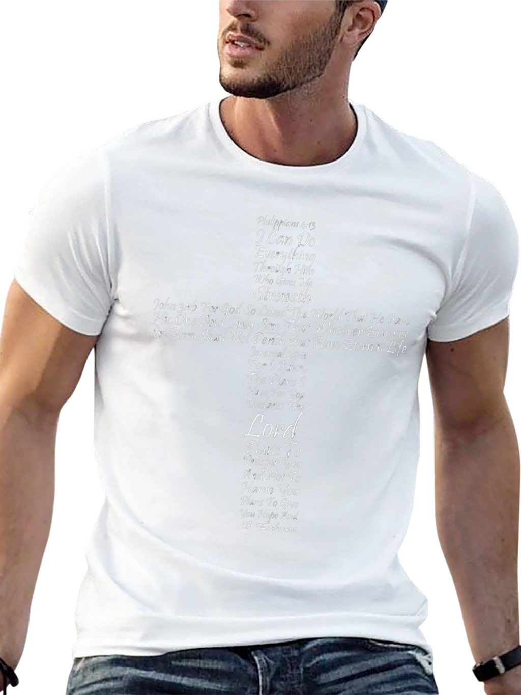 Faith-Inspired Cross Graphic T-Shirt