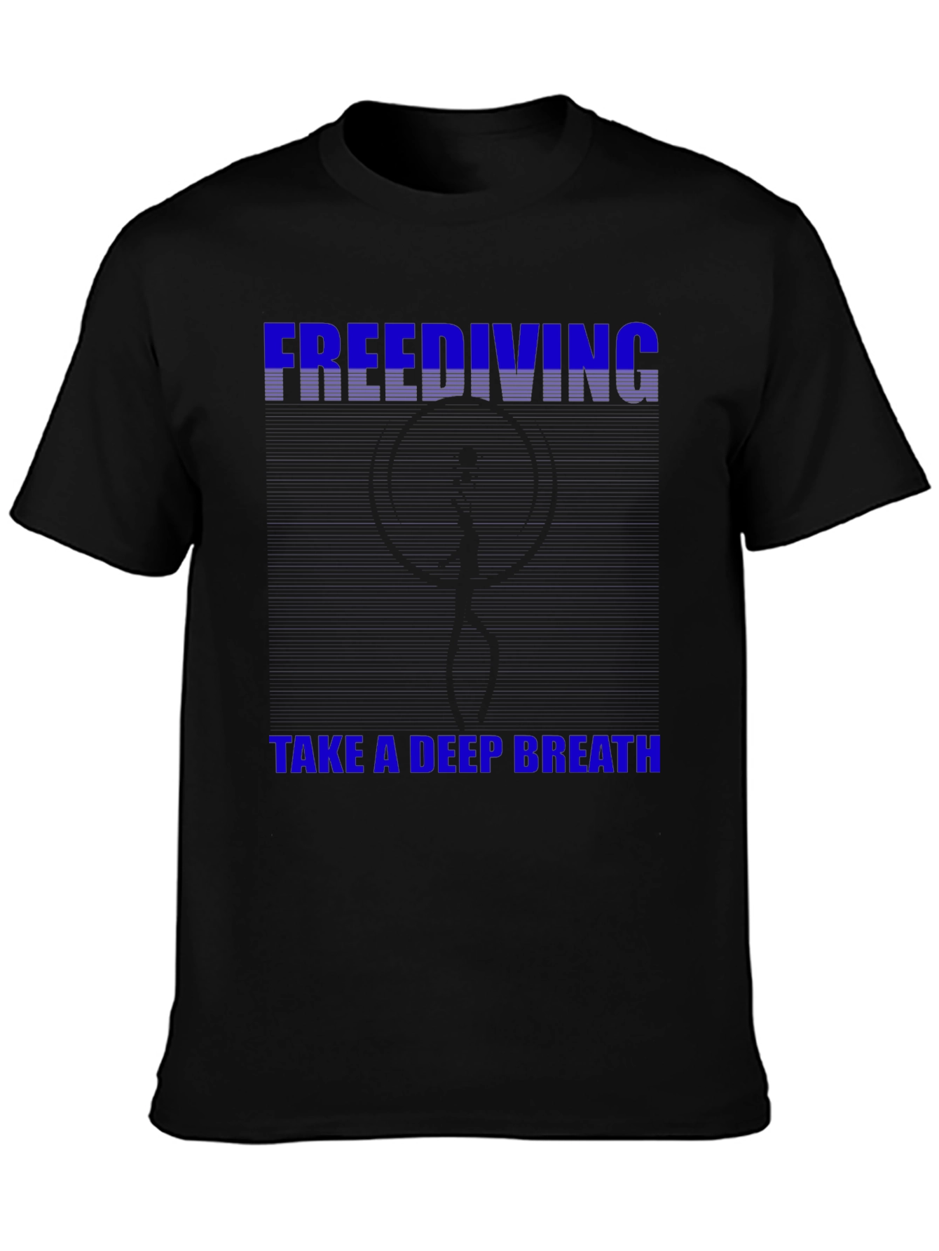 Freediving Take a Deep Breath Black T-Shirt