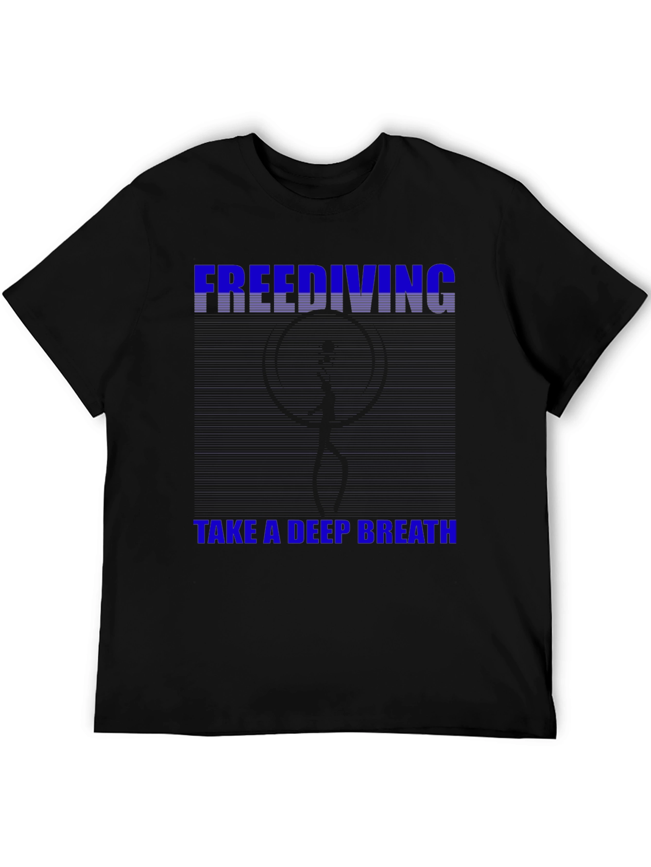 Freediving Take a Deep Breath Black T-Shirt