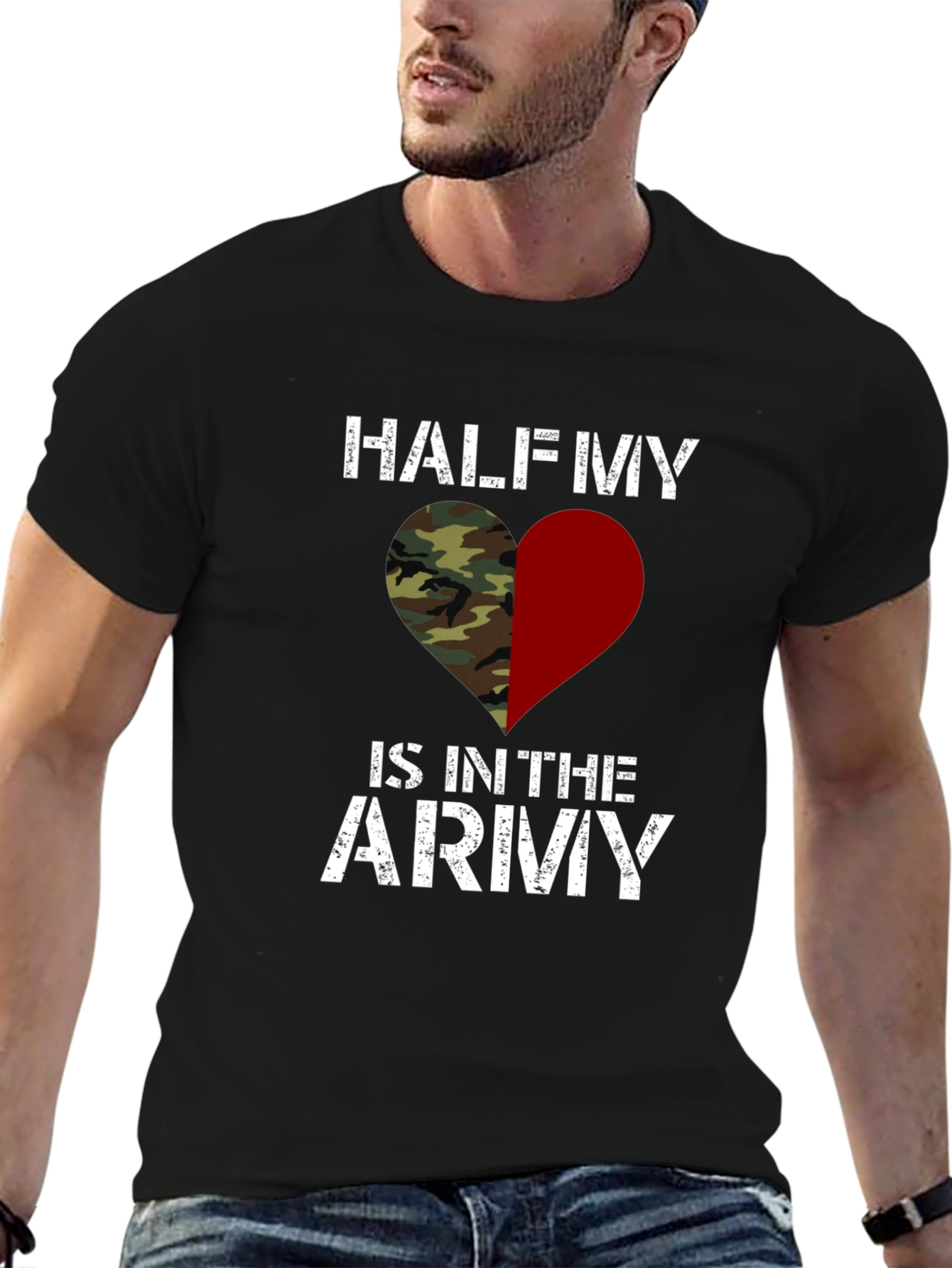 Half My Heart is in the Army T-Shirt