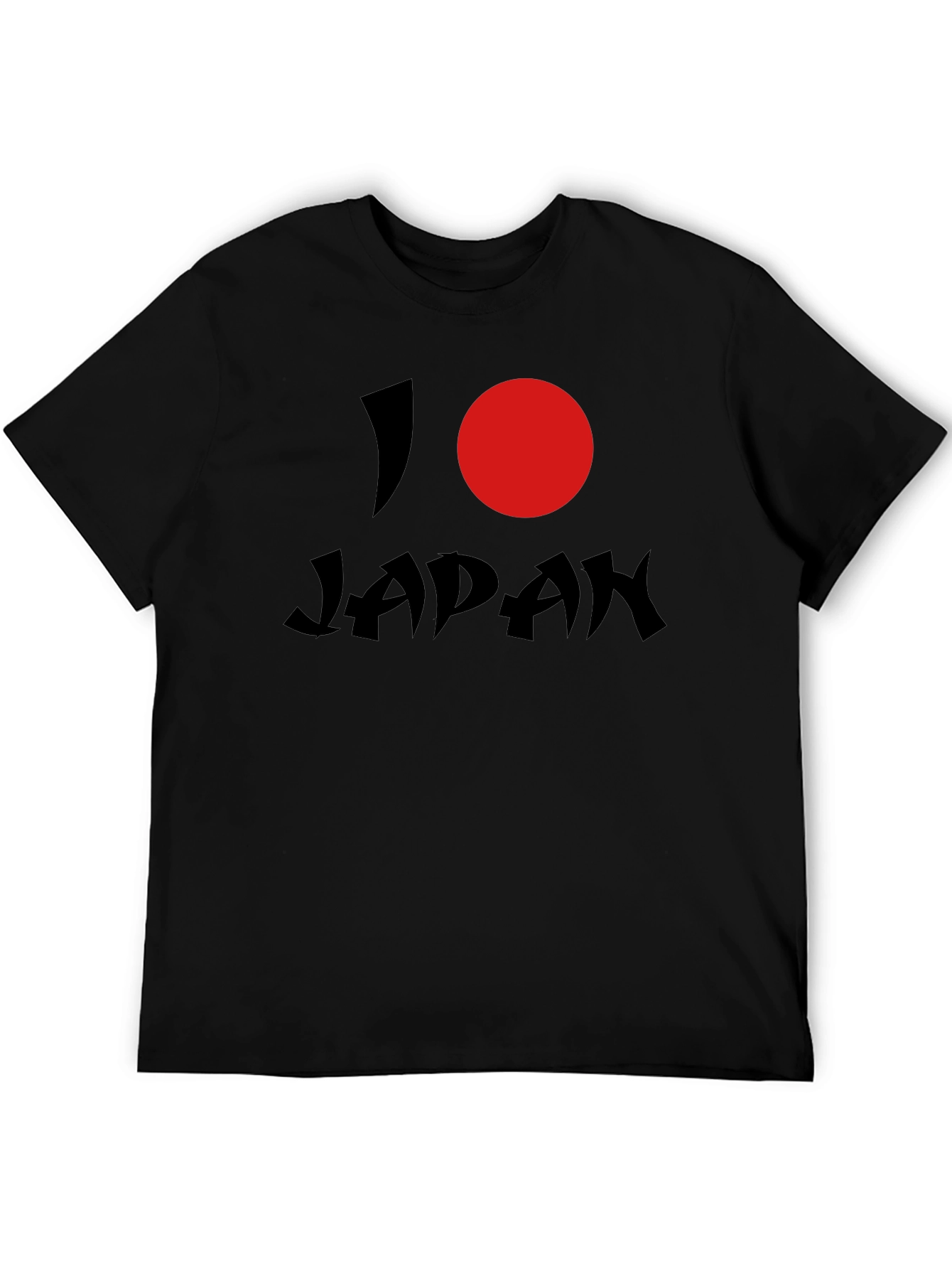 I Heart Japan Graphic Tee - Black Short Sleeve Shirt