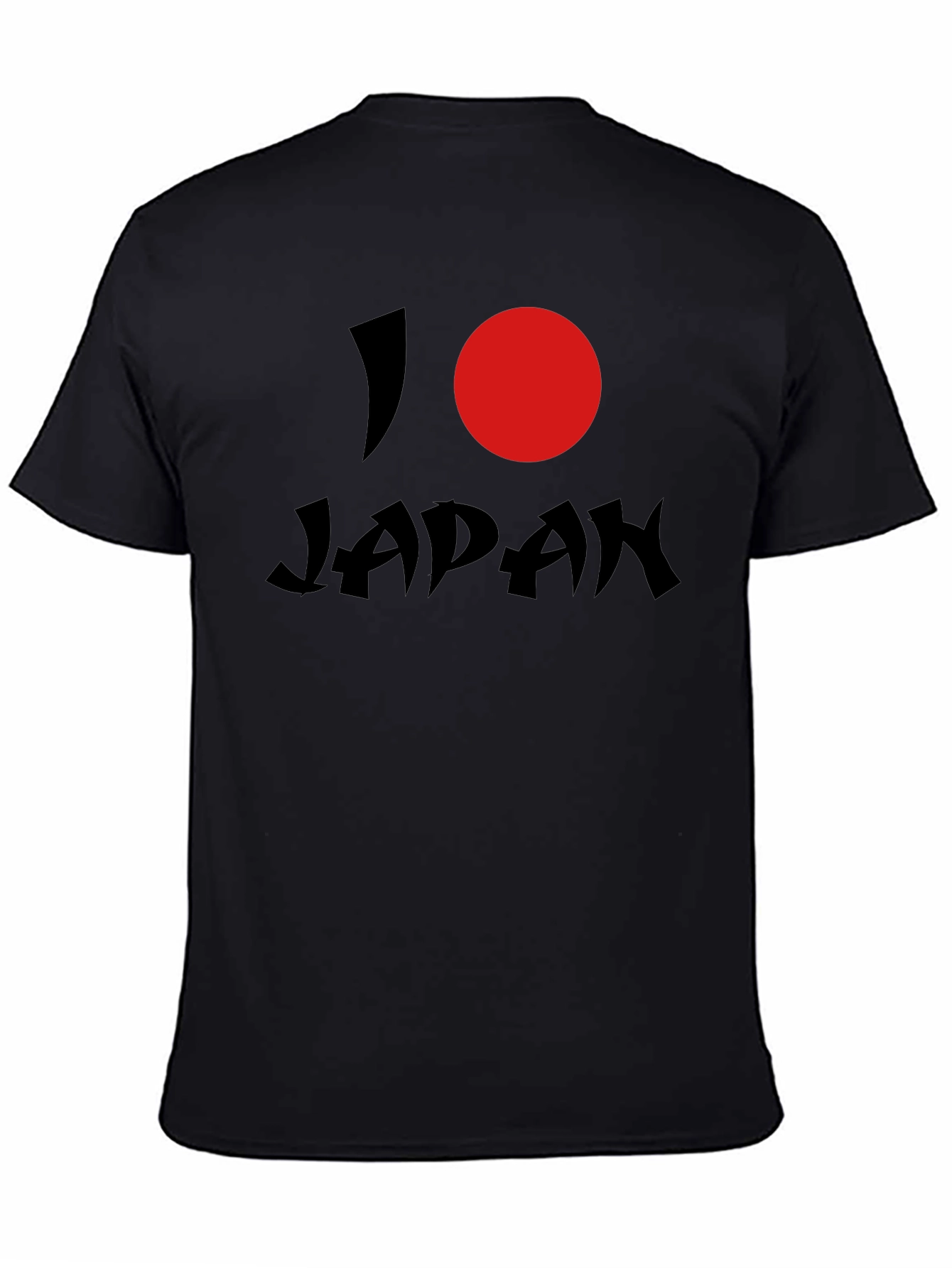 I Heart Japan Graphic Tee - Black Short Sleeve Shirt