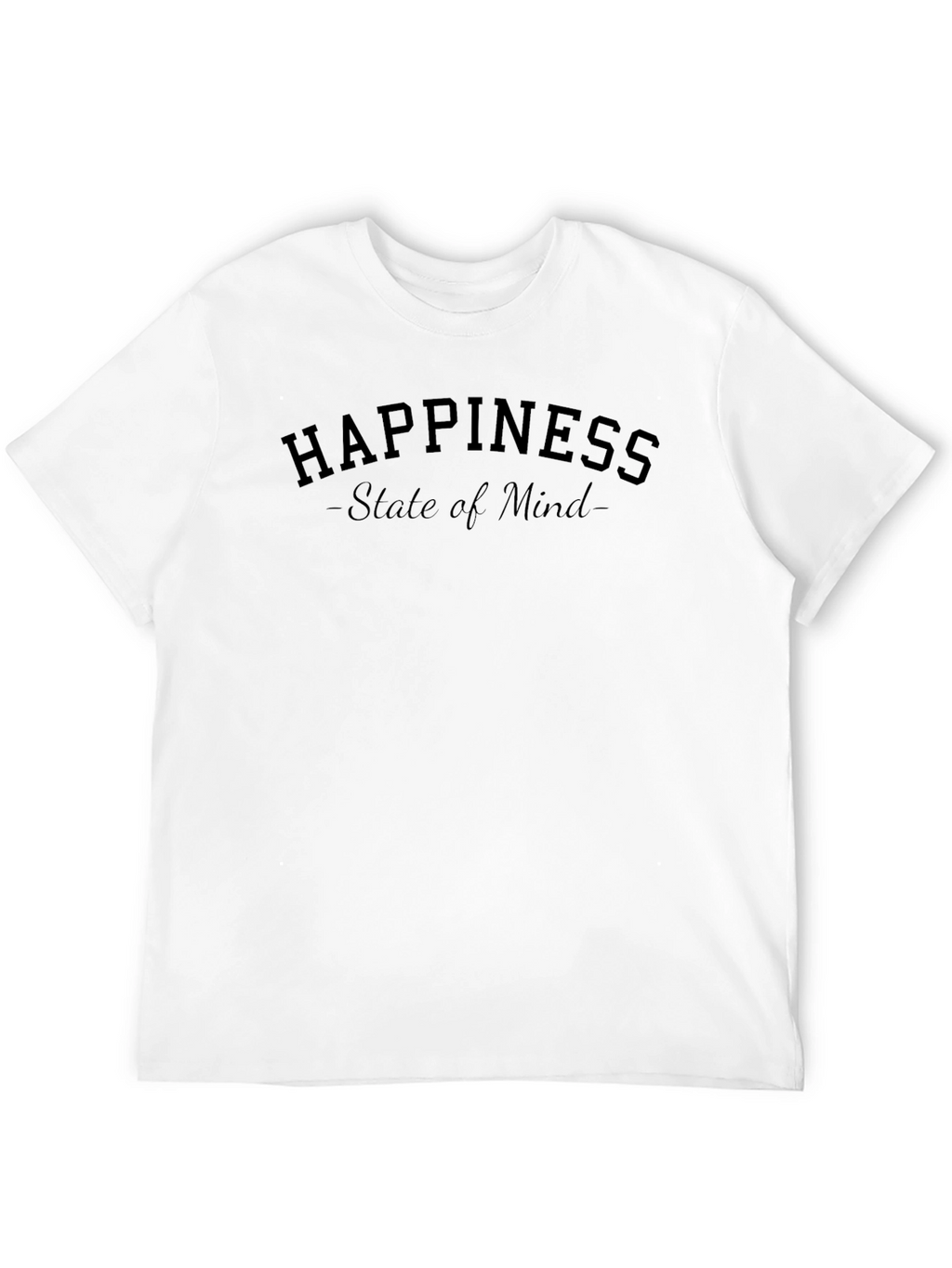 Happiness State of Mind Black T-Shirt