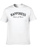 Happiness State of Mind Black T-Shirt