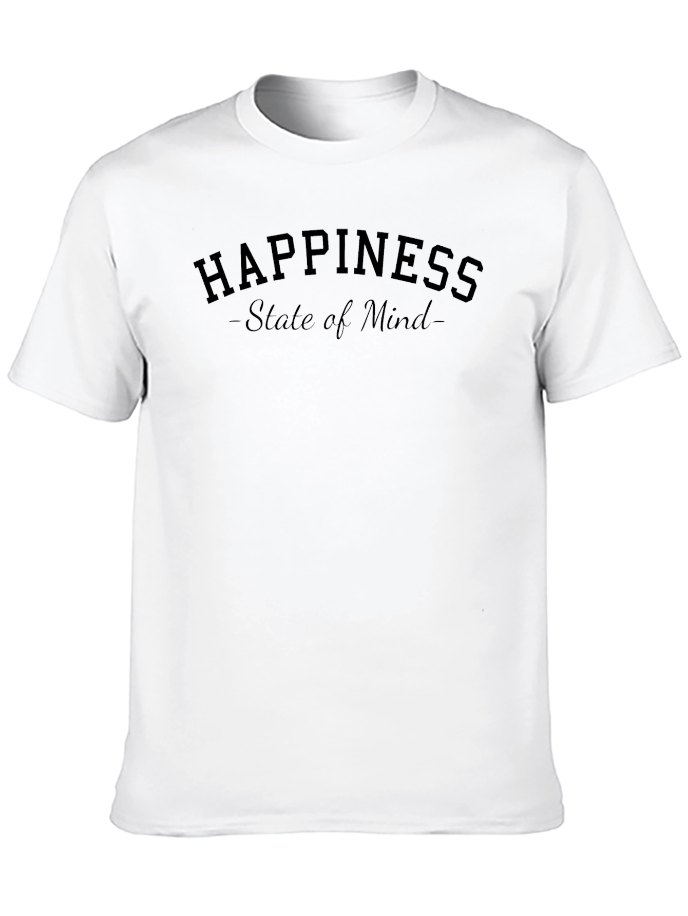 Happiness State of Mind Black T-Shirt