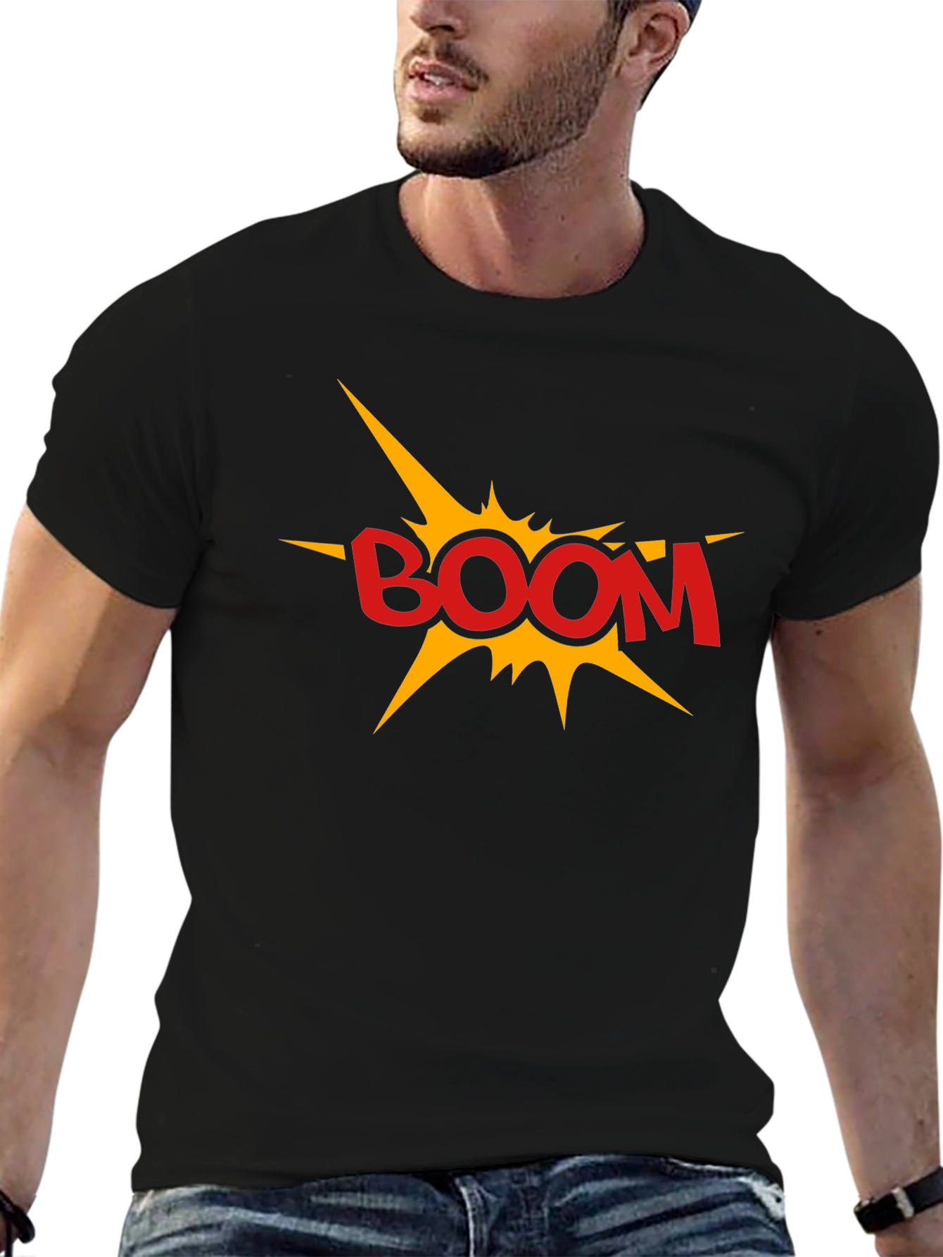 Boom Graphic Black T-Shirt