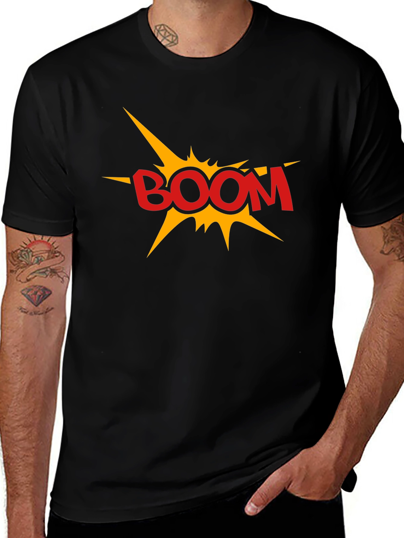 Boom Graphic Black T-Shirt