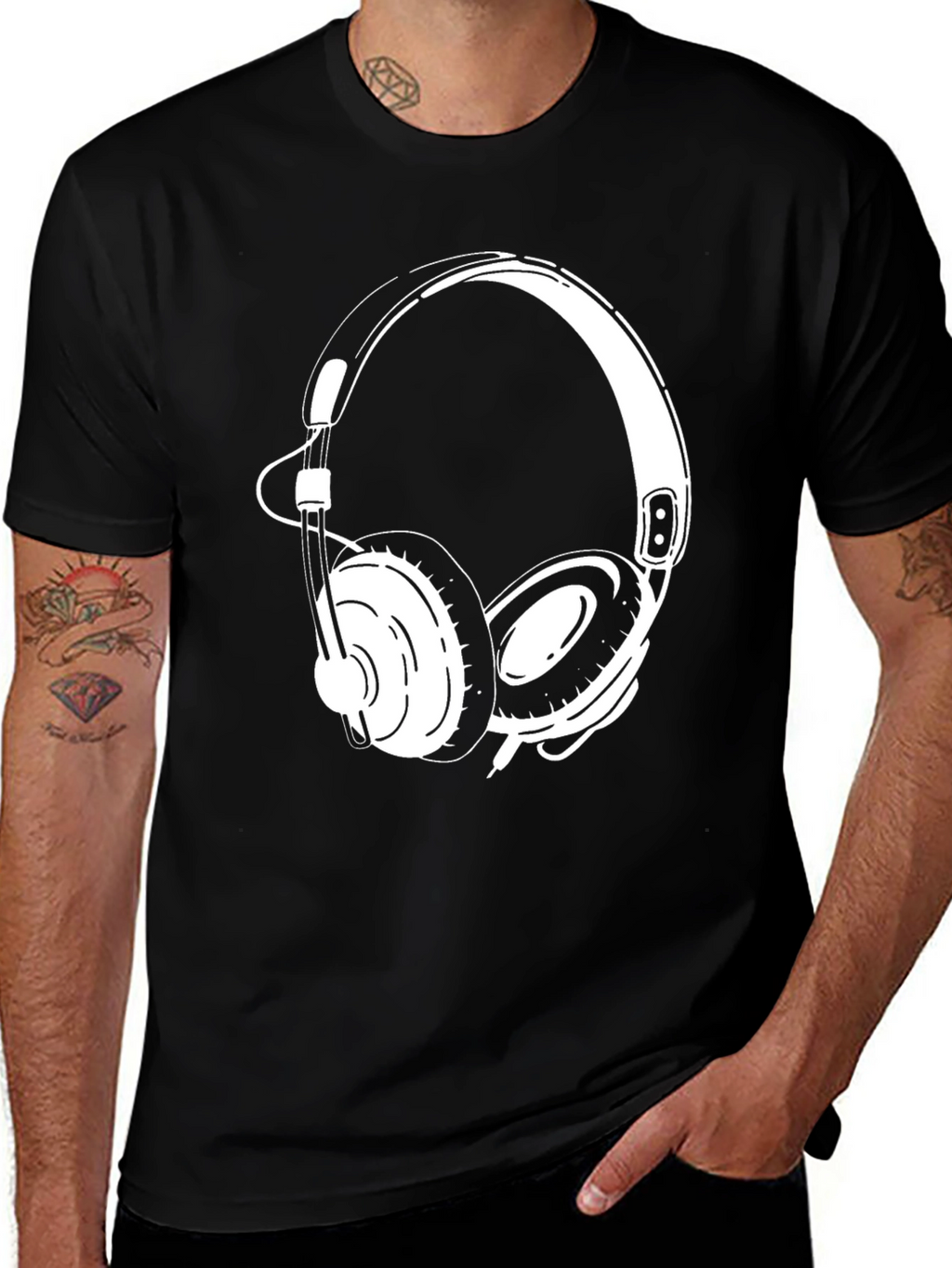 Headphone Graphic Tee - Cool Music Lover T-Shirt