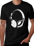 Headphone Graphic Tee - Cool Music Lover T-Shirt
