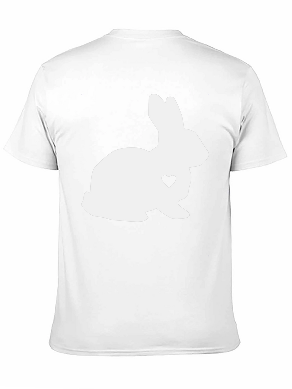 Bunny Heart Tee - Black Casual T-Shirt