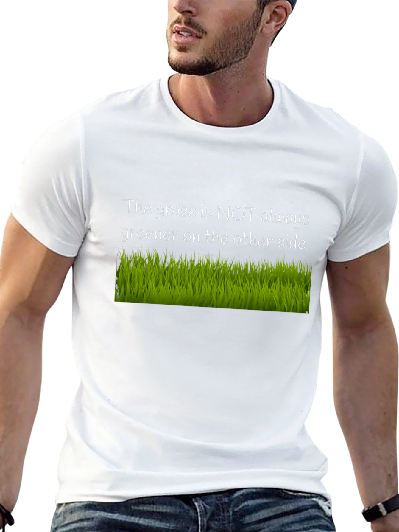 The Grass Is Not Always Greener Black T-Shirt
