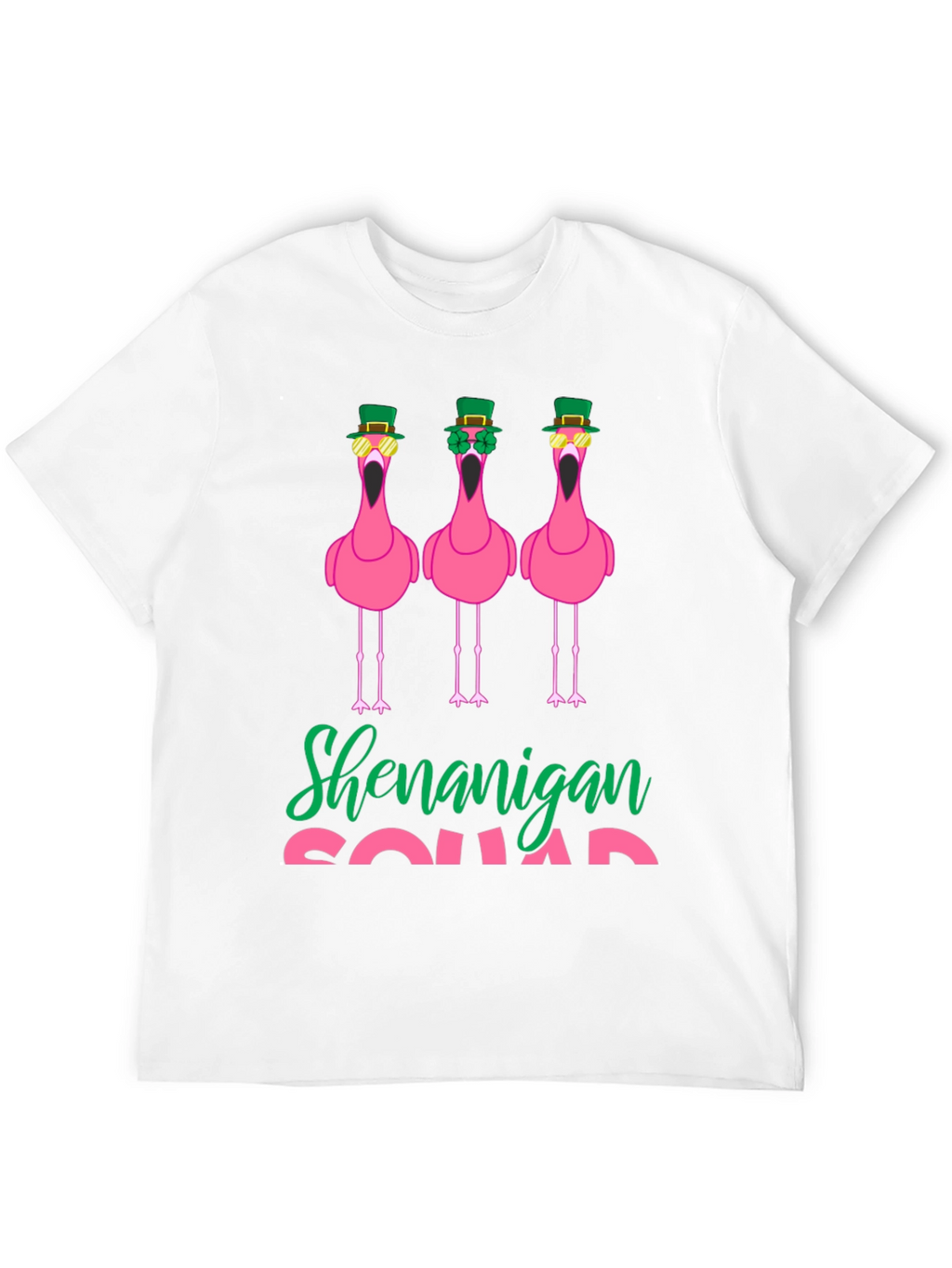 Shenanigan Squad St. Patricks Day Flamingo T-Shirt