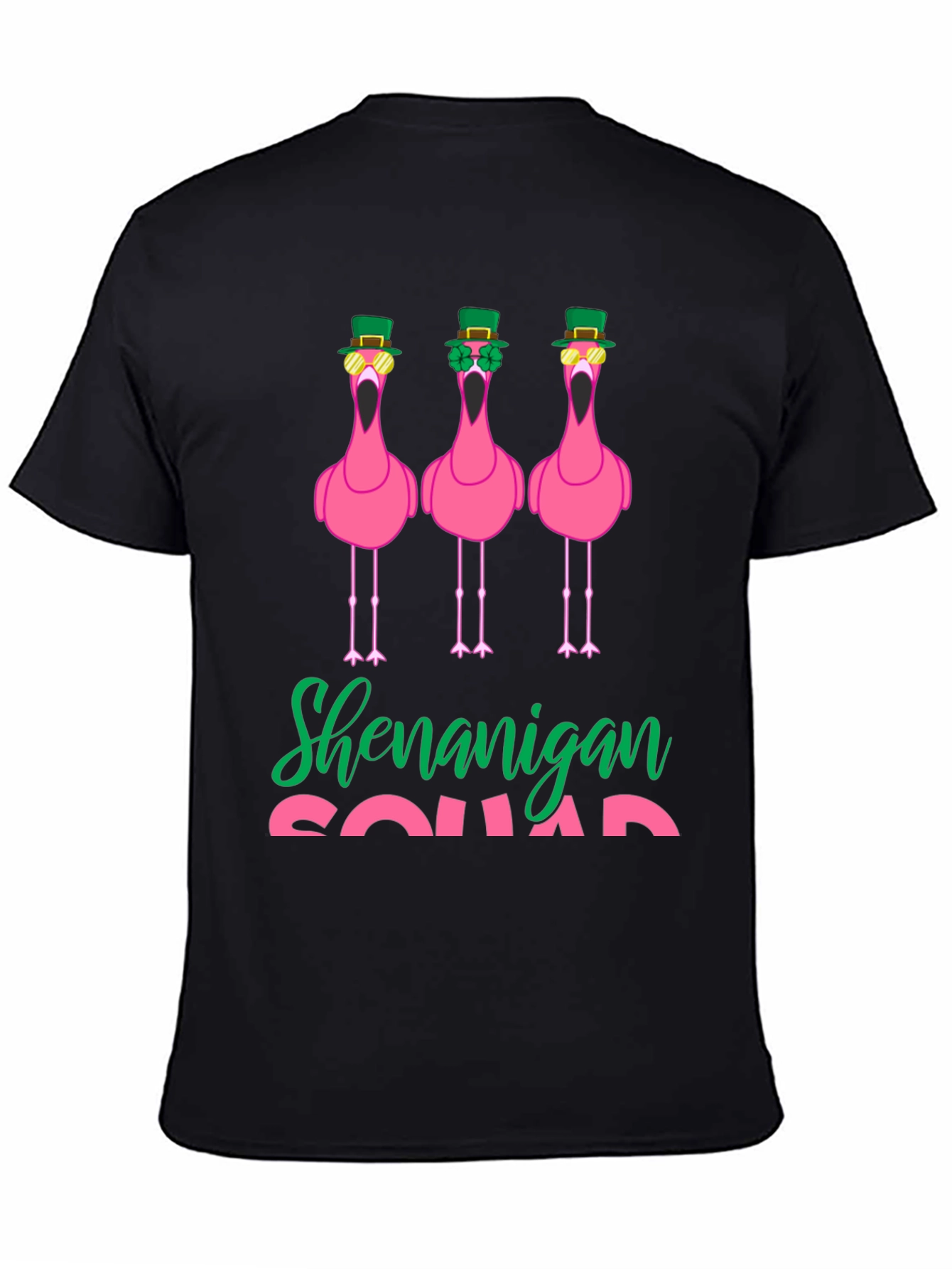 Shenanigan Squad St. Patricks Day Flamingo T-Shirt