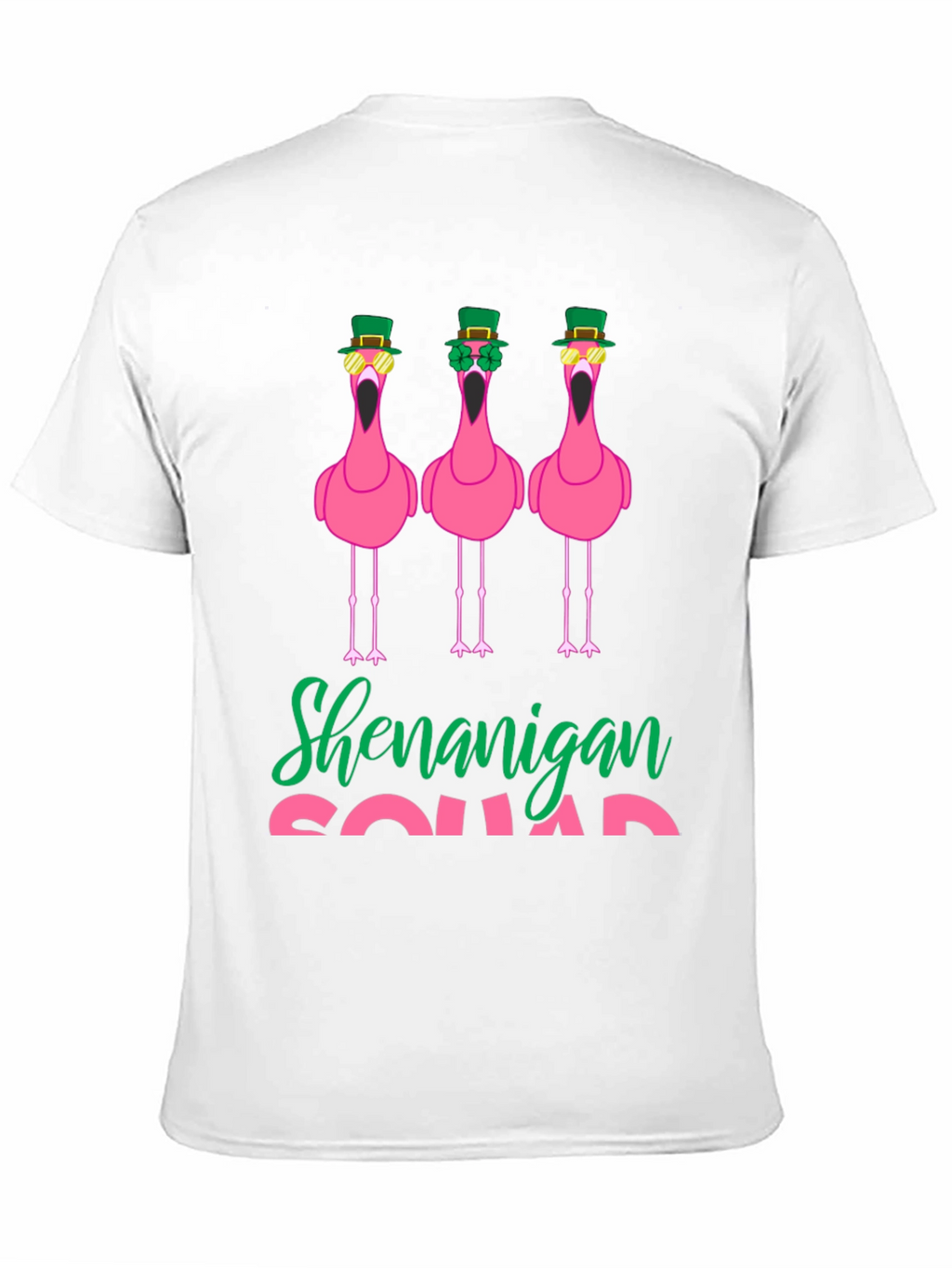 Shenanigan Squad St. Patricks Day Flamingo T-Shirt