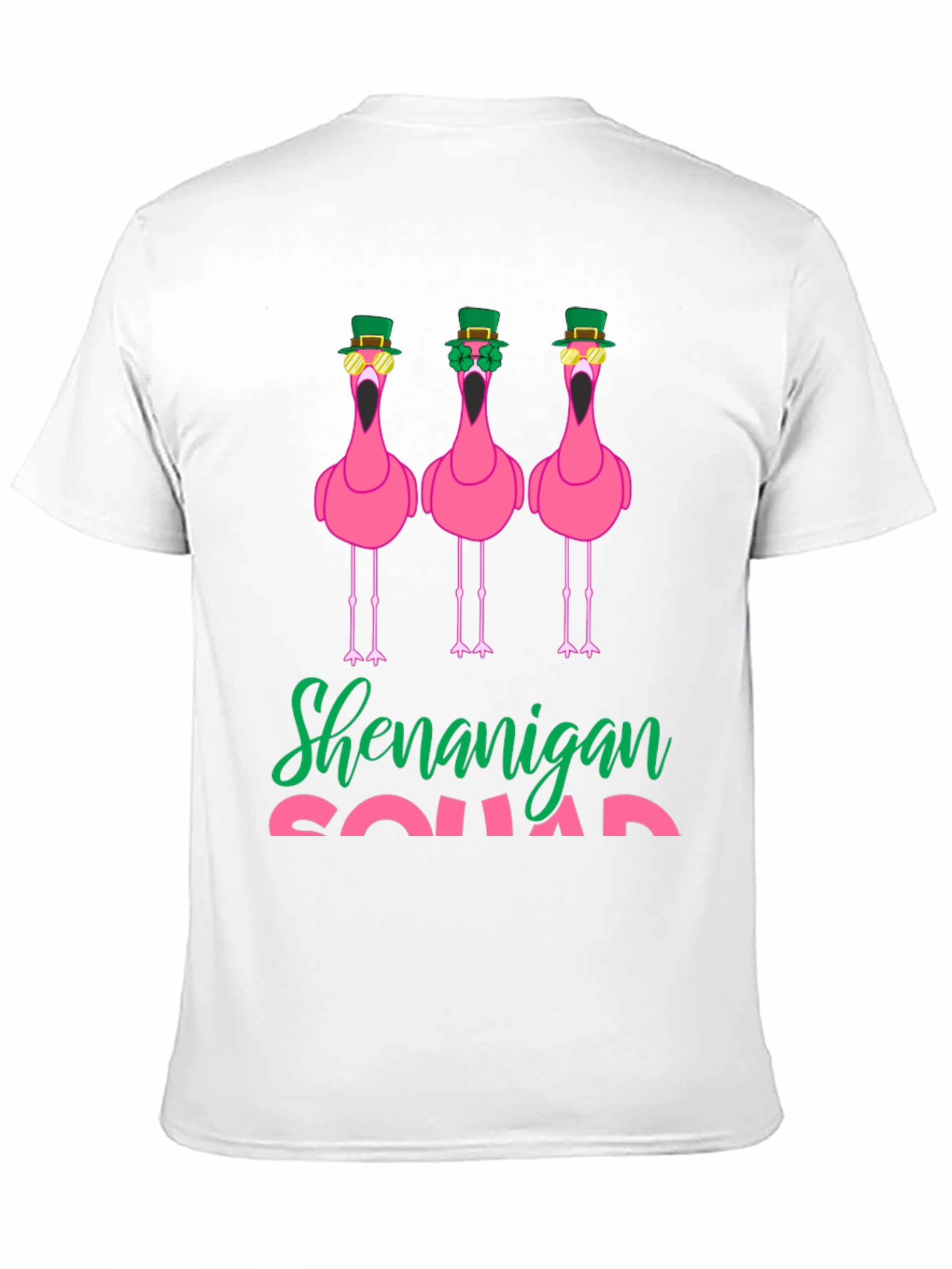 Shenanigan Squad St. Patricks Day Flamingo T-Shirt