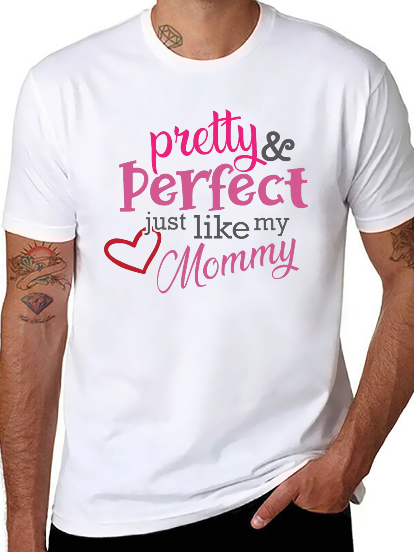 Pretty & Perfect Mommy T-Shirt - Black