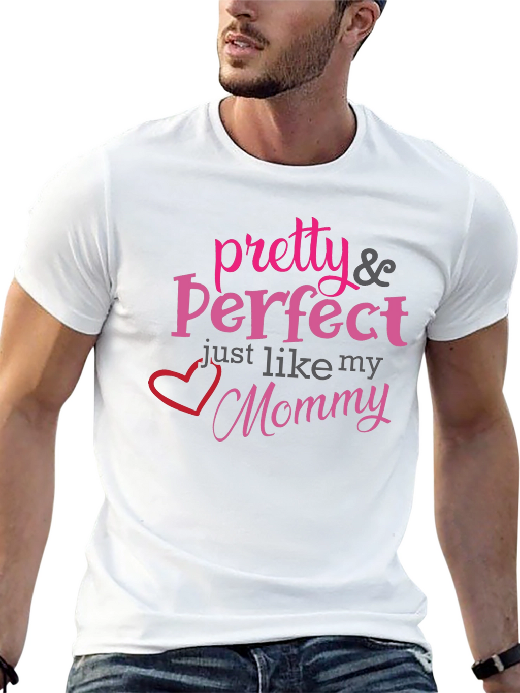 Pretty & Perfect Mommy T-Shirt - Black