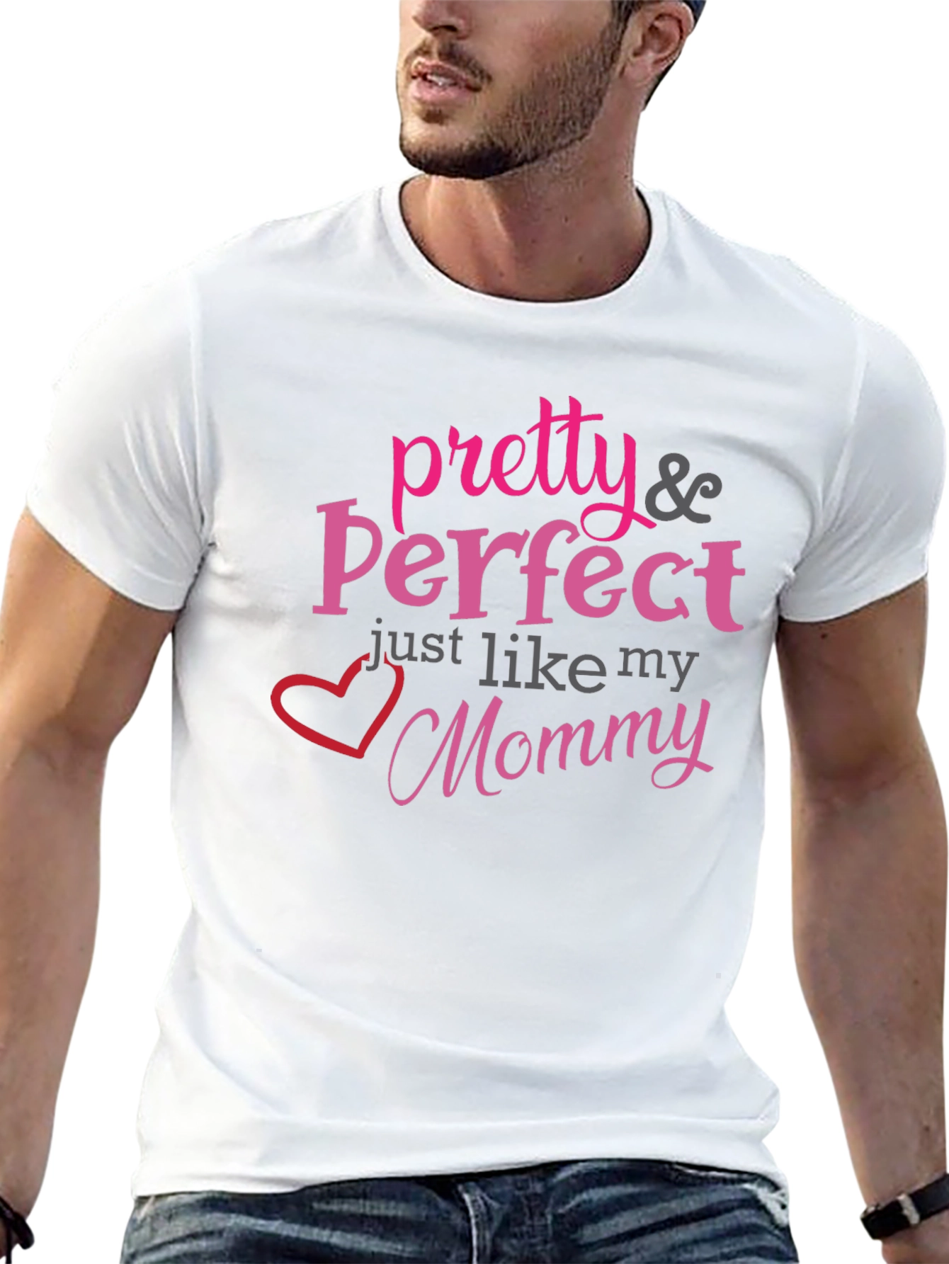Pretty & Perfect Mommy T-Shirt - Black