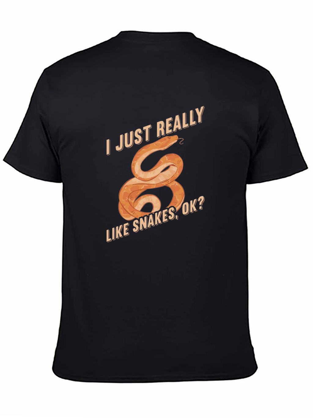I Just Really Like Snakes T-Shirt Fun Graphic Tee