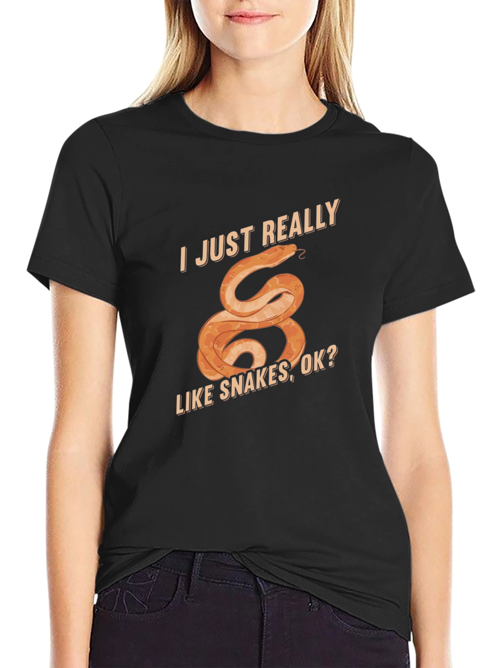 I Just Really Like Snakes T-Shirt Fun Graphic Tee