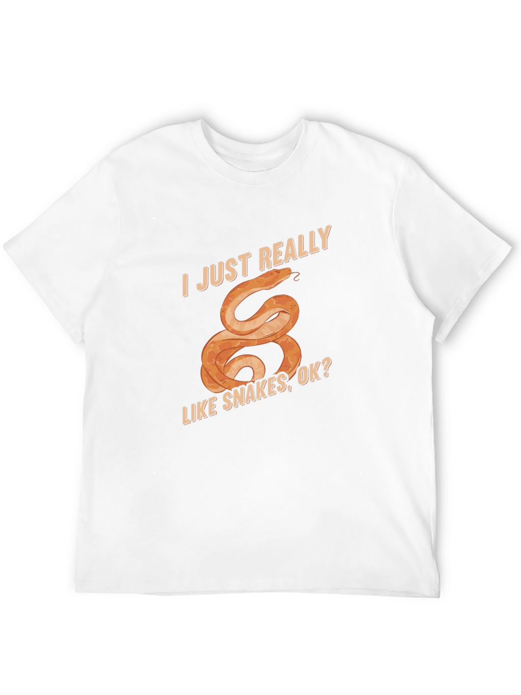 I Just Really Like Snakes T-Shirt Fun Graphic Tee