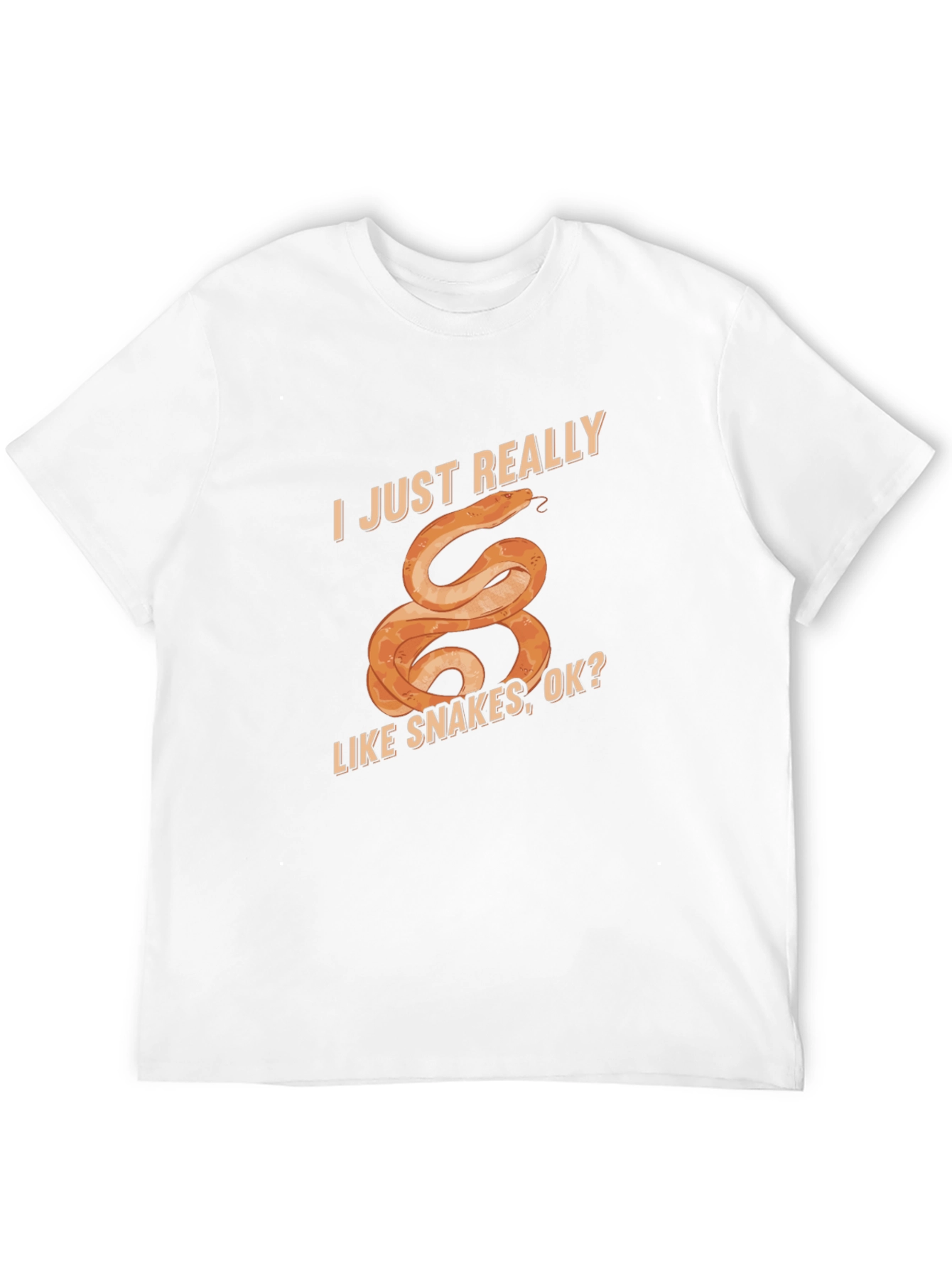 I Just Really Like Snakes T-Shirt Fun Graphic Tee
