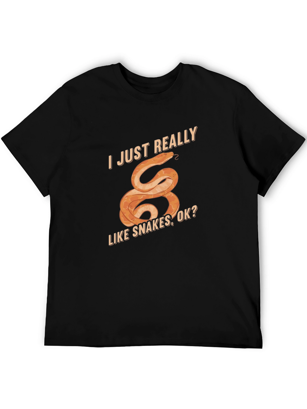 I Just Really Like Snakes T-Shirt Fun Graphic Tee