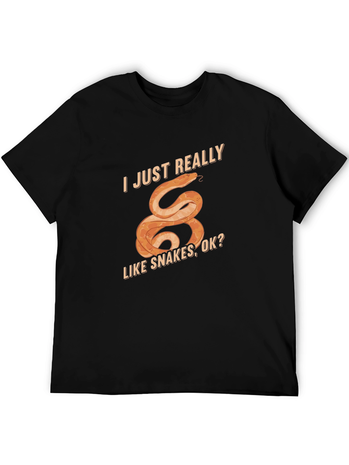 I Just Really Like Snakes T-Shirt Fun Graphic Tee